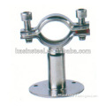 Stainless steel sanitary pipe hanger with seat